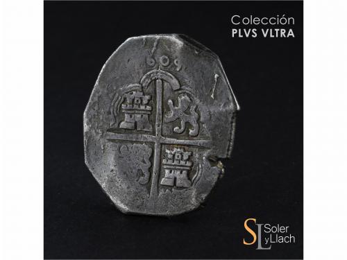 FELIPE III. 8 Reales. (1)609. SEVILLA. (B). Anv.: (S / B) - 