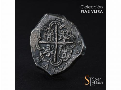 FELIPE III. 8 Reales. 1621. SEVILLA. D. Anv.: S / D - Escudo
