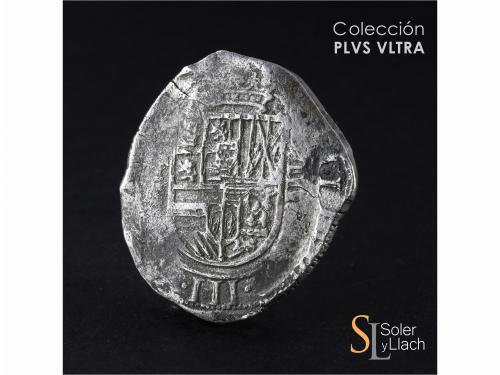 FELIPE III. 8 Reales. 1607. TOLEDO. (C). 26,71 grs. Rara. MB