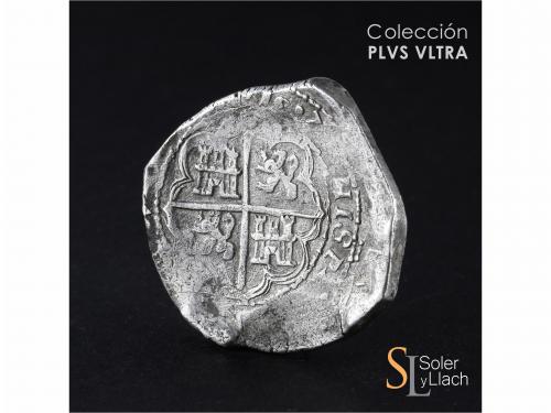 FELIPE III. 8 Reales. 1607. TOLEDO. (C). 26,71 grs. Rara. MB