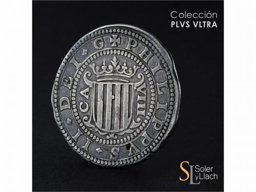 FELIPE III. 8 Reales. 1611. ZARAGOZA. 26,48 grs. Con punto e