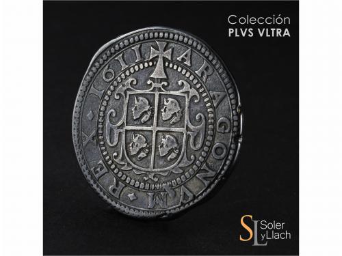 FELIPE III. 8 Reales. 1611. ZARAGOZA. 26,48 grs. Con punto e