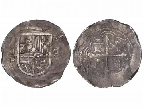 FELIPE III. 8 Reales. S/F. MÉXICO. F. Anv.: M roel encima / 