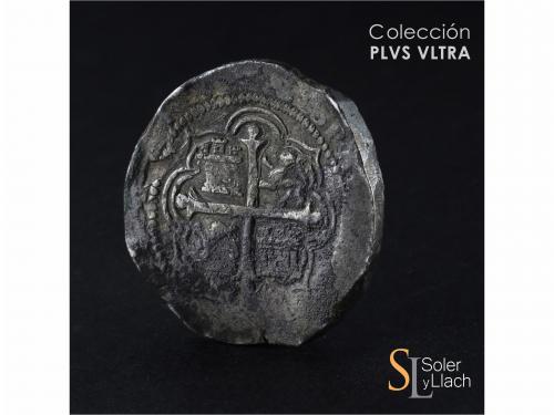 FELIPE III. 8 Reales. S/F. MÉXICO. F. Anv.: M roel encima / 