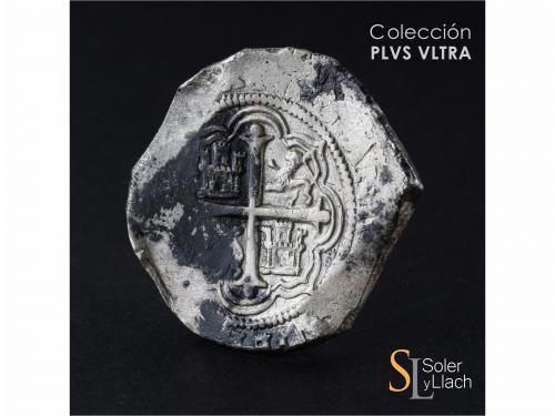 FELIPE III. 8 Reales. 1608. MÉXICO. A/F. Anv.: M roel encima