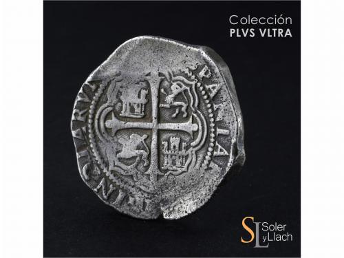 FELIPE III. 8 Reales. 1609. MÉXICO. A. Anv.: M roel encima /