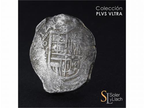 FELIPE III. 8 Reales. 1612/1. MÉXICO. F. Anv.: M roel encima