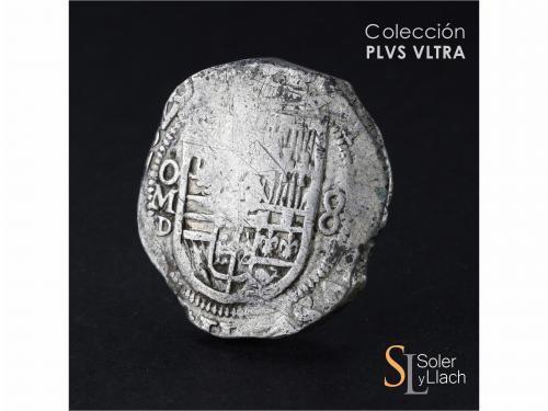 FELIPE III. 8 Reales. 1620. MÉXICO. D. Anv.: M roel encima /