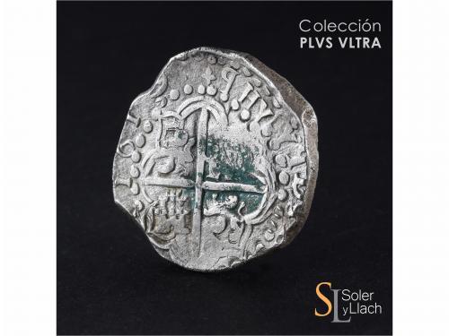 FELIPE III. 8 Reales. 1619. POTOSÍ. T. Anv.: P / + / T - Esc