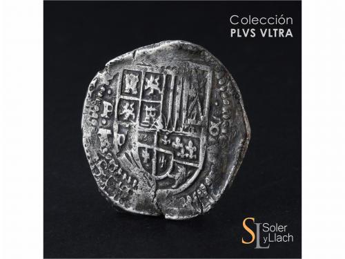 FELIPE III. 8 Reales. 16Z0/9?. POTOSÍ. T. Anv.: P / T - Escu