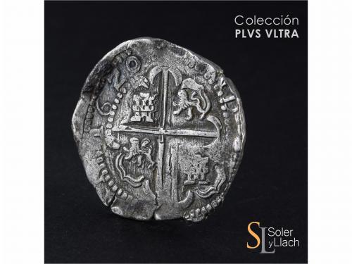 FELIPE III. 8 Reales. 16Z0/9?. POTOSÍ. T. Anv.: P / T - Escu