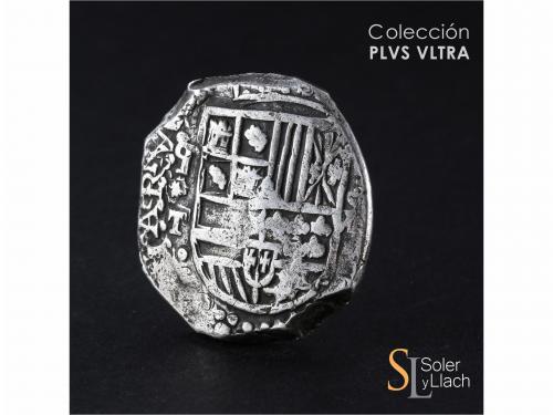 FELIPE III. 8 Reales. (1620). POTOSÍ. T. Anv.: P invertida /