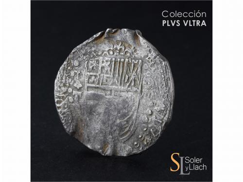 FELIPE III. 8 Reales. 16Z1. POTOSÍ. T. Anv.: P / + / T - Esc