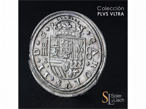 CARLOS II. 8 Reales. 1683. SEGOVIA. BR (nexadas). 28,39 grs.