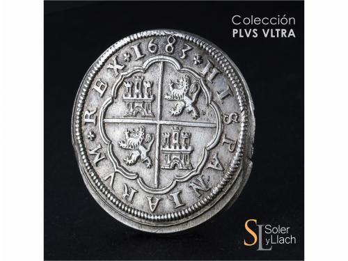 CARLOS II. 8 Reales. 1683. SEGOVIA. BR (nexadas). 28,39 grs.
