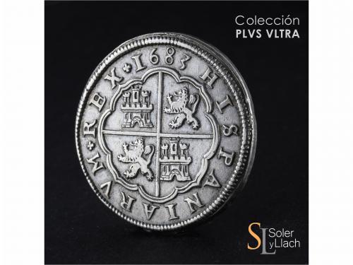 CARLOS II. 8 Reales. 1683. SEGOVIA. BR (nexadas). 26,48 grs.