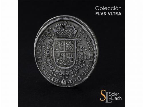 CARLOS II. 8 Reales. 1687. SEGOVIA. BR (nexadas). 22,08 grs.