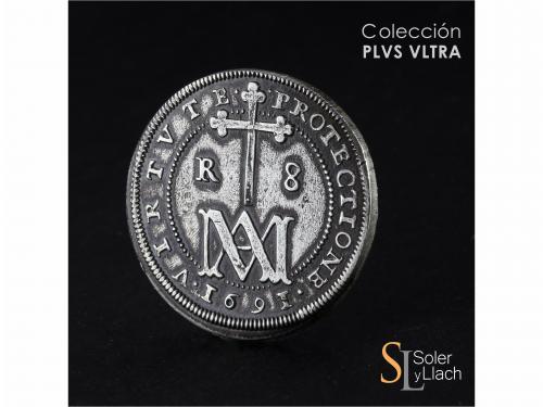 CARLOS II. 8 Reales. 1691. SEGOVIA. BR (nexadas). 21,73 grs.