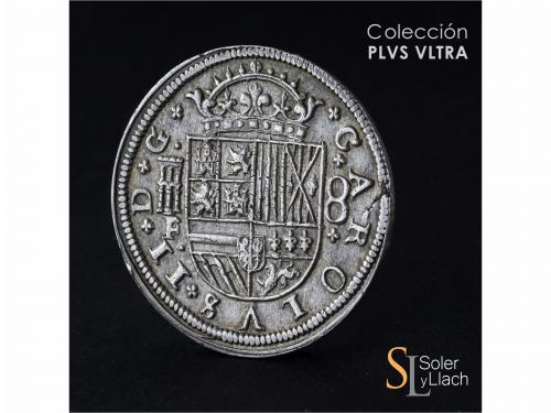 CARLOS II. 8 Reales. 1697/(8)2. SEGOVIA. F/BR (nexadas). 26,