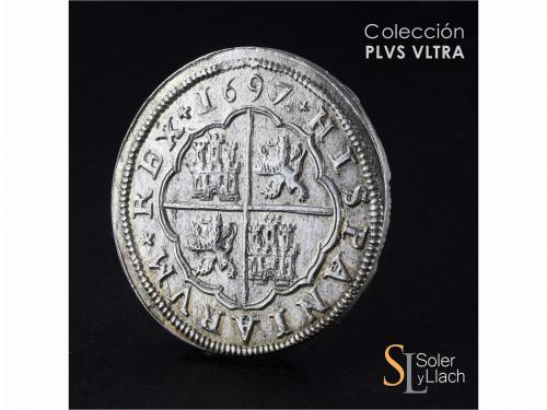 CARLOS II. 8 Reales. 1697/82. SEGOVIA. F/BR (nexadas). 27,29
