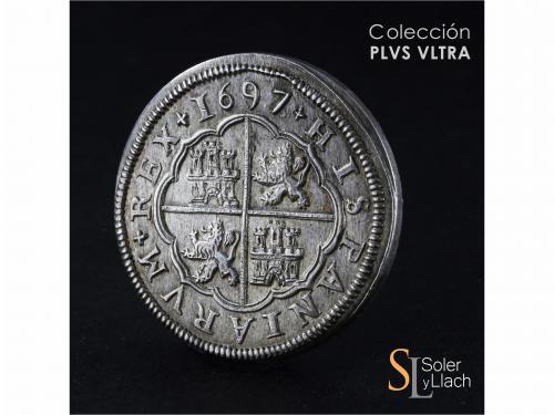 CARLOS II. 8 Reales. 1697/84. SEGOVIA. F/BR (nexadas). 26,47