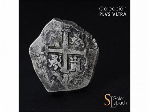 CARLOS II. 8 Reales. 1685. LIMA. R. 27,16 grs. Dos fechas vi