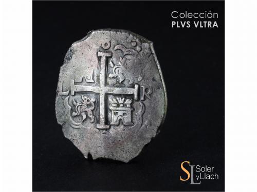 CARLOS II. 8 Reales. 1687. LIMA. R. 27,08 grs. MBC. / Very f