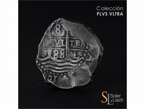 CARLOS II. 8 Reales. 1688. LIMA. R. 27,13 grs. Dos fechas vi