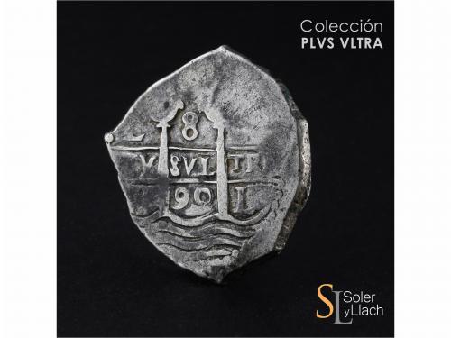 CARLOS II. 8 Reales. 1690. LIMA. R. 26,94 grs. MBC. / Very f