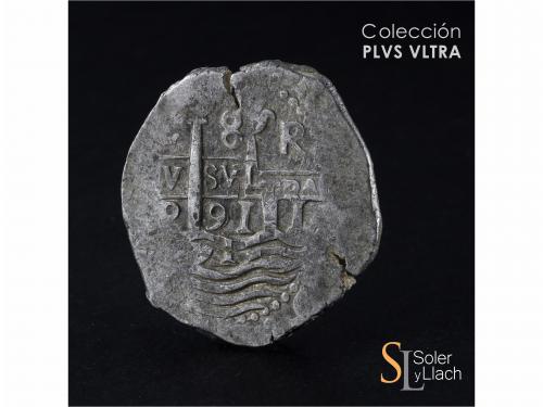 CARLOS II. 8 Reales. 1691. LIMA. R. 27,46 grs. MBC+. / Choic