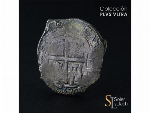 CARLOS II. 8 Reales. 1670. POTOSÍ. E. 28,15 grs. Dos fechas 