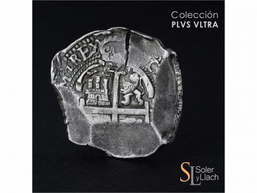 CARLOS II. 8 Reales. 1671. POTOSÍ. E. 26,66 grs. Dos fechas 