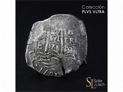 CARLOS II. 8 Reales. 1671. POTOSÍ. E. 26,66 grs. Dos fechas 