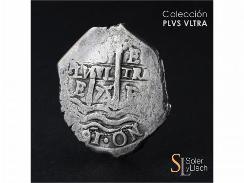 CARLOS II. 8 Reales. 1675. POTOSÍ. E. 26,57 grs. MBC-. / Alm