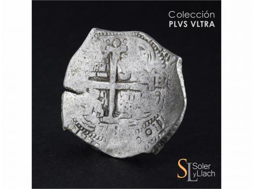 CARLOS II. 8 Reales. 1678. POTOSÍ. E. 27,35 grs. Tres fechas