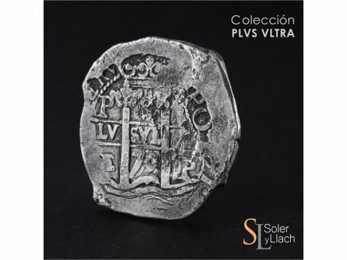 CARLOS II. 8 Reales. 1679. POTOSÍ. E. 26,72 grs. Dos fechas 