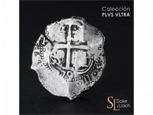 CARLOS II. 8 Reales. 1679. POTOSÍ. C. 27,38 grs. Dos fechas 