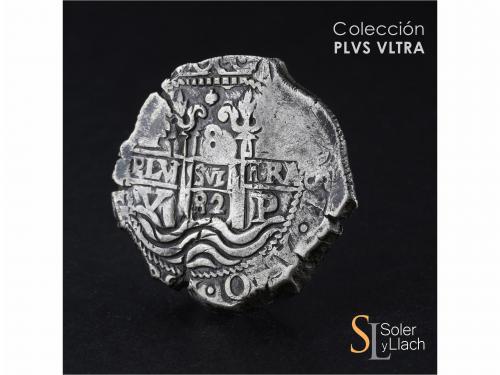 CARLOS II. 8 Reales. 1682. POTOSÍ. V. 27,39 grs. Dos fechas 