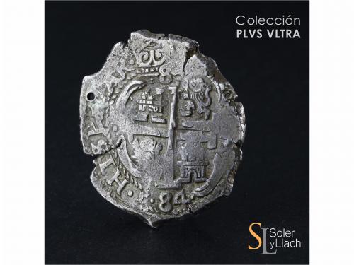 CARLOS II. 8 Reales. 1684. POTOSÍ. VR (nexadas). 26,54 grs. 