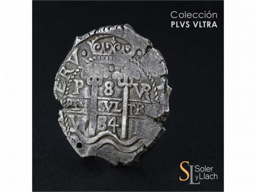 CARLOS II. 8 Reales. 1684. POTOSÍ. VR (nexadas). 26,54 grs. 