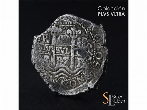 CARLOS II. 8 Reales. 1687. POTOSÍ. VR (nexadas). 28,31 grs. 