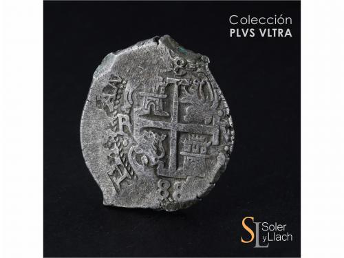 CARLOS II. 8 Reales. 1688. POTOSÍ. VR (nexadas). 27,56 grs. 