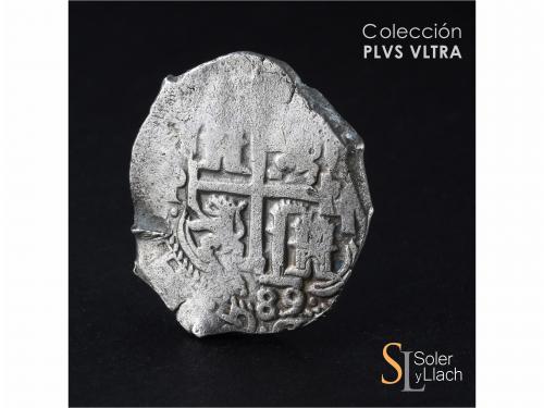 CARLOS II. 8 Reales. 1689. POTOSÍ. VR (nexadas). 26,50 grs. 