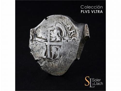 CARLOS II. 8 Reales. 1697. POTOSÍ. VR (nexadas). 26,01 grs. 