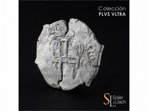 CARLOS II. 8 Reales. 1697. POTOSÍ. C(H). 25,96 grs. Grietas.