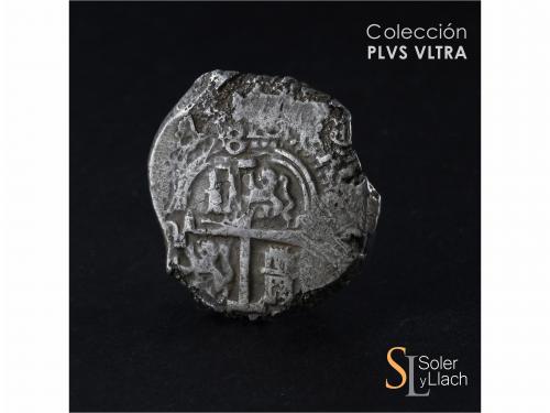 CARLOS II. 8 Reales. 1698/7. POTOSÍ. F. 25,65 grs. MBC/MBC+.