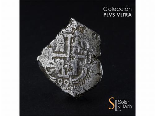 CARLOS II. 8 Reales. 1699. POTOSÍ. F. 26,75 grs. Dos fechas 