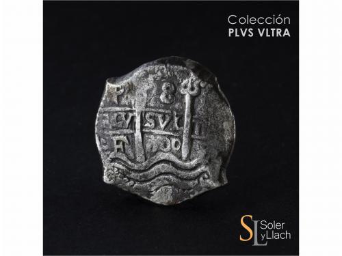 CARLOS II. 8 Reales. 1700. POTOSÍ. F. 24,86 grs. Dos fechas 