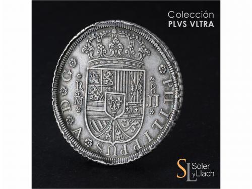 FELIPE V. 8 Reales. 1728. MADRID. J.J. 26,80 grs. Pátina en 