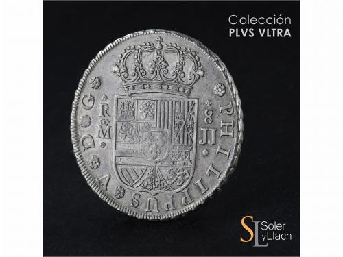 FELIPE V. 8 Reales. 1729. MADRID. J.J. 27,00 grs. 9 curvo. E